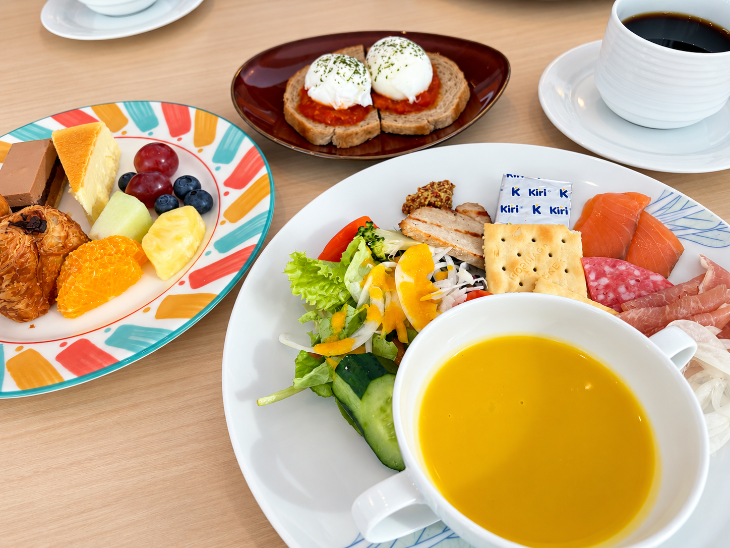 大阪マリオット都ホテルの朝食ビュッフェで選んだ料理